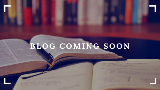 Blog Coming Soon!